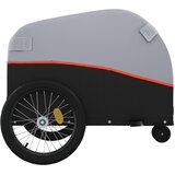 Prikolica za bicikl crno-narančasta 30 kg željezna | shoptok.hr