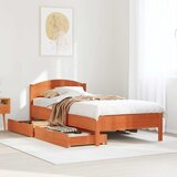 Maison Chic Posteljni okvir - Enojna postelja - Postelja za odrasle brez vzmetnice voščeno rjav 90x200 cm borovina-J8251, (21759993) | Shoptok.si