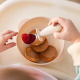 BabyOno Be Active Stainless Steel Spoon and Fork pribor za otroke Beige 12m+ 2 kos | Shoptok.si