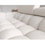 ELTAP Kremno bela raztegljiva/s prostorom za shranjevanje kotna sedežna garnitura iz šenilje (desni kot/z ležalnikom) Felro – | Shoptok.si