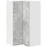 Viseći ormarić s pohranom Beton siva i bijela 57 x 57 x 100 cm | Eponuda.com