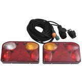 vidaXL Svjetla za prikolicu 2kom crvena 23x6x13cm 12V klasična žarulja Cijene