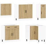  11-dijelni set kuhinjskih ormarića Kalmar konstruiranog drva | shoptok.hr