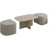 Hanah home set klub stolića, 2 dijela, bež Slike