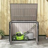  Kutija za spremanje u vrtu Crna 151,5 x 107 x 100 cm Čelik | shoptok.hr