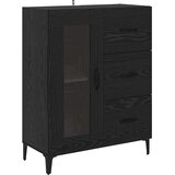  Highboard Crni hrast 69,5 x 34 x 180 cm Konstruirano drvo | shoptok.hr