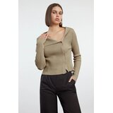 TRENDYOLMILLA Ženski duks Twoaw25Hi00254, bež | Eponuda.com
