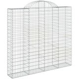  Lučne gabionske košare 3 kom 200x50x180/200cm pocinčano željezo | shoptok.hr