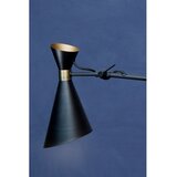 Premier Housewares Črna/v zlati barvi kovinska viseča svetilka s kovinskim senčilom Linox – | Shoptok.si
