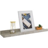  Zidne police 2 kom siva boja betona 40 x 9 x 3 cm | shoptok.hr