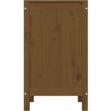 vidaXL Zaboj za perilo medeno rjav 44x44x76 cm trdna borovina Cene
