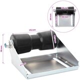 Valjak prikolice broda s držačem 20,3 cm Pocinčani čelik | shoptok.hr