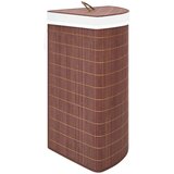  Kotna košara za perilo iz bambusa rjava 60 L, (20746375) | Shoptok.si