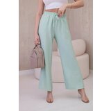 Kesi Viscose wide trousers light mint | Shoptok.si