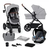 Kinderkraft Kolica A-Tour 3u1, svjetlo siva | shoptok.hr