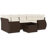 Maison Chic Seti vrtnega pohištva - Vrtna garnitura - Vrtni pohištvo set 7-delna z blazinami rjav poli ratan, (21801201) | Shoptok.si