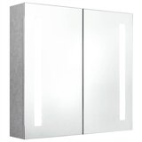  LED kupaonski ormarić s ogledalom boja betona 62 x 14 x 60 cm | shoptok.hr