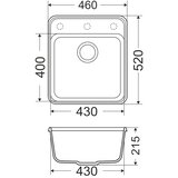 GL sudopera milano 1K bež 460x520/215 mm | ePonuda.com
