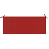 Složiva vrtna klupa s jastukom 128,5 cm od masovne tikovine | shoptok.hr