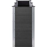  Posuda za sadnju 250 x 100 x 91 cm WPC siva | shoptok.hr
