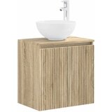 vidaXL Umivalnik s pritrditev na steno Sonoma hrast, (5000245704) | Shoptok.si