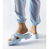 Gemre Blue flip-flops on a tractor sole Dubé | shoptok.hr