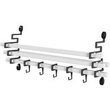 SoBuy Stenska polica s kavlji 48x20x8cm FRG173-W, (22108481) u