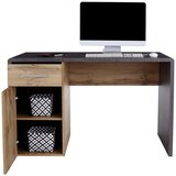 Mömax Pisalna Miza Fontana New Ftb06, Temno Siva, Hrast | Shoptok.si