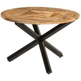 vidaXL Blagovaonski stol Ø 110 x 75 cm masivno grubo drvo manga Cijene