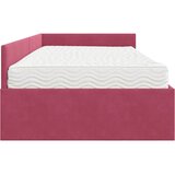  Kutni krevetni okvir s madracem 2 kom. Vinska crvena 90 x 190 cm | Shoptok.si