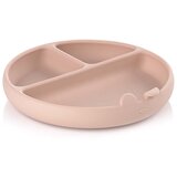 Jane bLW silikonski okrugli tanjur s odjeljcima i vakuumom, Pale | shoptok.hr