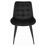 Brandless Stol BERA - črn žamet / črne noge x 1, (22055134) | Shoptok.si