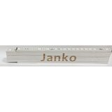 HEKA Zložljiv meter Heka (napis: Janko, bele barve, 2 m) Cene