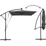 vidaXL Kantaliv dežnik z bananom Antracit 294 x 200 x 254 cm | Shoptok.si