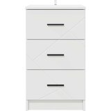 vidaXL Noćni ormar s ladicama Bijelo 38 x 38 x 66 cm Konstruirano drvo | shoptok.hr