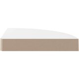  Plutajuće kutne police 2 kom sjajne bijele 25 x 25 x 3 8 cm MDF | shoptok.hr