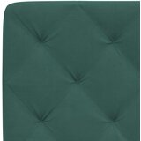 vidaXL Okvir kreveta s LED svjetlima tamnozeleni 90x200 cm baršunasti | shoptok.hr