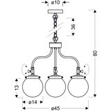 Candellux VISEČA NIHALNA SVETILKA Ballet 45/45/80 cm E27 | Shoptok.si