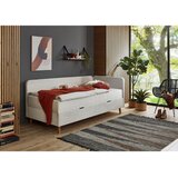 home24 LEŽALNIK, bež tekstil | Shoptok.si