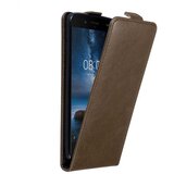 Cadorabo Ohišje, združljivo z Nokia 8 2017 v kava rjava - Zaščitni ovitek v obliki flipa z magnetnim zapiranjem, (20558648) | Shoptok.si