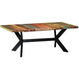 Blagovaonski stol od masivnog obnovljenog drva 200x100x75 cm | shoptok.hr