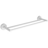 Karag dvojno obešalo za brisače 50 cm Uno Bianco, 125266 | Shoptok.si