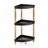 Bienwood Ugaona drvena polica sa plastičnim pregradama BIE-7208 | ePonuda.com