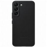 Samsung Galaxy S22 Usnjen zadnji ovitek, črn | Shoptok.si