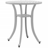  Vrtni stol bijeli Ø48x53 cm od lijevanog aluminija | Eponuda.com
