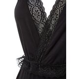 Trendyol Black Lace Detailed Knitted Jumpsuit | Shoptok.si