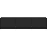 TV ormarić s LED rasvjetom s ladicama Crna 165 x 34 x 40 cm | Eponuda.com