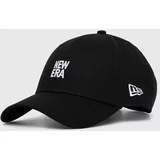 New Era Bombažna bejzbolska kapa 9FORTY črna barva, 60503607
