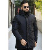 D1fference Men's Black Shearling Inner Winter Coat & Coat & Parka with a Waterproof And Windproof Hood. Cene