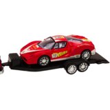  Auto za igru s prikolicom i sportskim autićem - crni | Shoptok.si